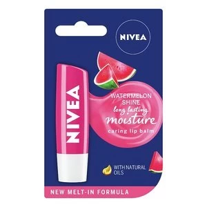 NIVEA Lip Balm, Watermelon Shine, 4.8g