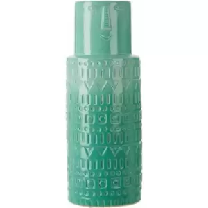 Mimo Large Aqua Face Vase - Premier Housewares