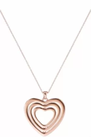 Ted Baker Ladies Rose Gold Plated Crystal Spinning Heart Necklace TBJ1446-24-02