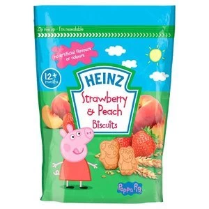 Heinz Strawberry and Peach Biscuits 140g