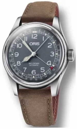 ORIS Big Crown Pointer Date Brown Leather Strap 01 754 7741 Watch