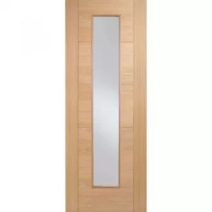 LPD Internal Oak Vancouver Pre-finished Long Glazed Fire Door 762mm