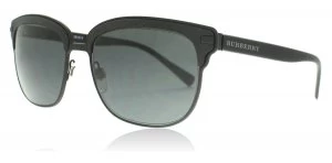 Burberry BE4232 Sunglasses Black Rubber/Matte Black 346487 56mm