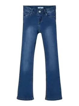 NAME IT Stretchy Boot-cut Jeans Women Blue