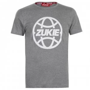 Zukie Classic Logo T Shirt Mens - Grey Globe