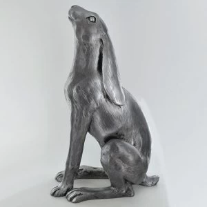 Moonbeam Hare Silver Sculpture (XL) H41cm