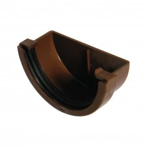 Wickes Brown Miniline Gutter External Stopend