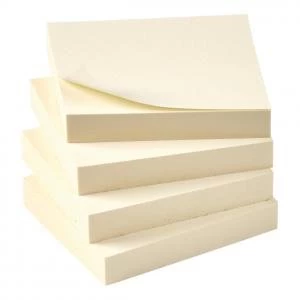 Eco Recycled Notes 38x51mm Yellow Pack 12 938179