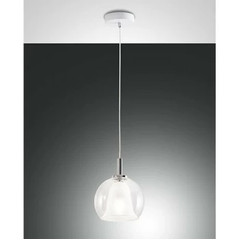 Fabas Luce Lighting - Fabas Luce Bretagna Dome Pendant Ceiling Lights Transparent Glass, E27