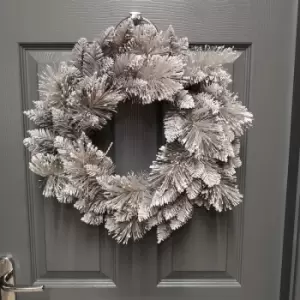 Premier Decorations Ltd - 50cm Premier Christmas Snow Fir Door Wreath