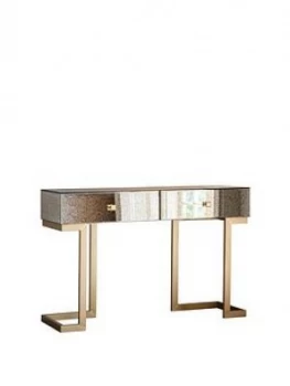 Hudson Living Amberly Glass Console Table