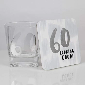 Luxe Whiskey Glass & Coaster Set - 60