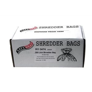 Robinson Young Safewrap Shredder Bags 250 Litre Pack of 50