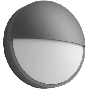 Philips Capricorn 6W Round Integrated LED Outdoor Wall Light Grey - Warm White - 915005192801