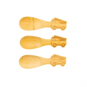 Sass & Belle Bamboo Fire Engine Spoons - Set of 3