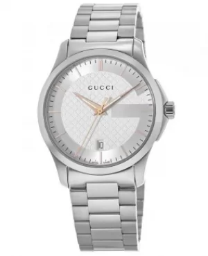 Gucci G-Timeless Silver Dial Stainless Steel Unisex Watch YA126442 YA126442