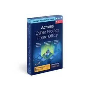 Acronis Cyber Protect Home Office Essentials DE 1-year, 5 licences Windows, Mac OS, iOS, Android Security