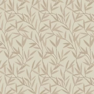 Laura Ashley Willow Leaf Natural Wallpaper