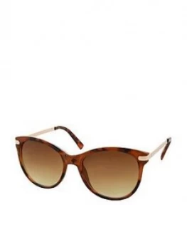 Accessorize Rubee Flat Top Sunglasses - Brown