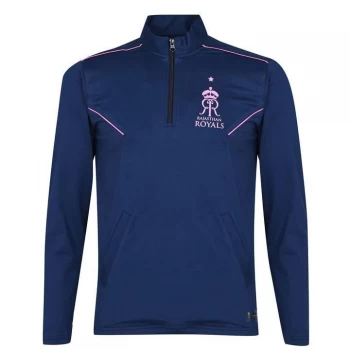 Team Rajasthan Royals Midlayer Zip Top Mens - Blue/Pink