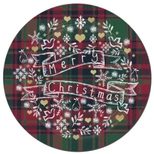 Denby Christmas Tartan Set Of 6 Coasters