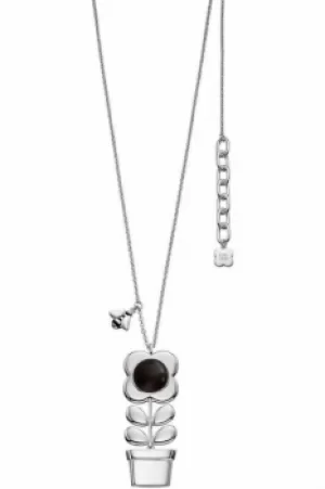 Ladies Orla Kiely Silver Plated Necklace N4120