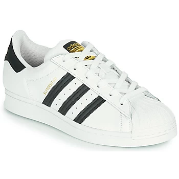 adidas SUPERSTAR J boys's Childrens Shoes Trainers in White kid,Kid 4,Kid 5