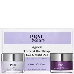 PRAI Ageless Throat & Decolletage 50ml Day & Night Duo