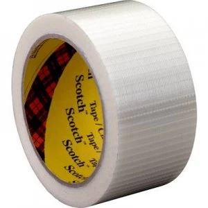 3M 89597550 Filament tape Scotch Transparent (L x W) 50 m x 75mm 50 m