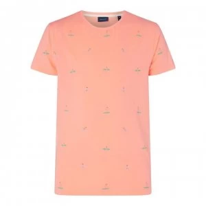 Gant All Over Print T-Shirt - Peach 820