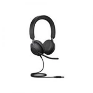 Jabra Evolve2 40 USB-A UC Stereo Headset - Black