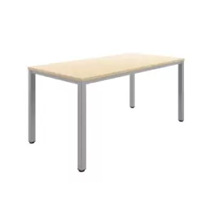 Fraction Infinity 160 X 80 Meeting Table - Maple With Silver Legs