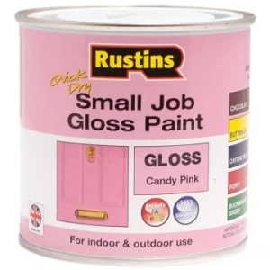 Rustins SJCPQD Quick Dry Small Job Gloss Paint Candy Pink 250ml