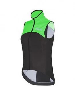 Awe Sleeveless Cycling Jersey, Black/Green Size M Women