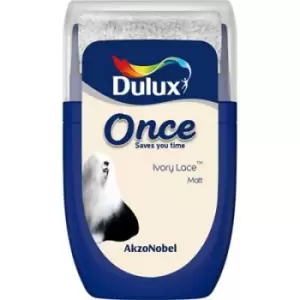 Dulux Once Ivory Lace Matt Emulsion Paint 30ml