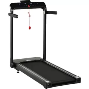 Homcom - 1.85HP Foldable Electric Treadmill Fitness Safety Lock LED screen-Black - Black