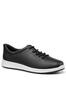 Hotter Gentle Lace Up Casual Shoes - Blacl, Black, Size 8, Women