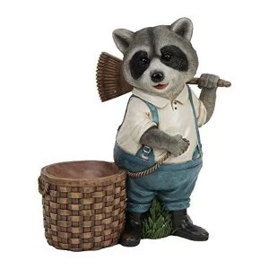 Naturecraft Collection - Raccoon with Basket