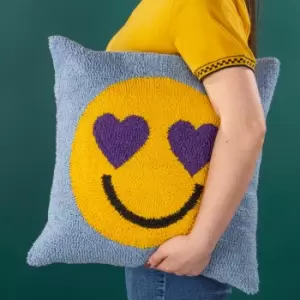 Smile Knitted Cushion Purple Power, Purple Power / 45 x 45cm / Polyester Filled