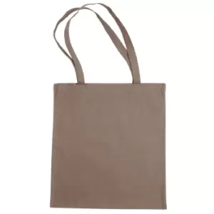 Jassz Bags "Beech" Cotton Large Handle Shopping Bag / Tote (One Size) (Bark)