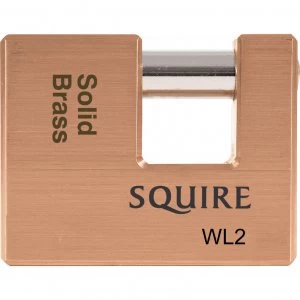 Squire Solid Brass Warehouse Padlock 70mm Standard