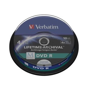 Verbatim M Disc DVD-R 4.7GB 10 Pack