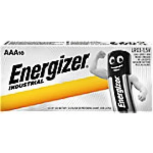 Energizer AAA Alkaline Batteries Industrial LR03 1.5V 10 Pieces