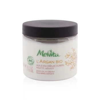 MelvitaL'Argan Bio Body Oil In Cream - Nourishes & Softens 175ml/6.1oz