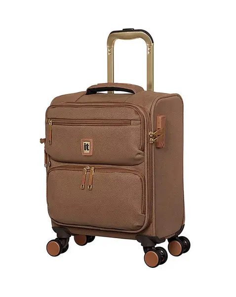 IT Luggage Tan Underseat Suitcase