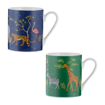 Price & Kensington Safari Assorted Fine China Mugs