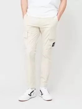 Calvin Klein Jeans Skinny Washed Cargo Pants - Beige , Beige, Size L, Men