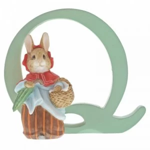 Letter Q Mrs Rabbit Figurine