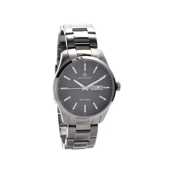 Accurist 7058 Granite Grey Ionic Finish Bracelet Watch - W1927