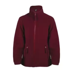 SOLS Childrens/Kids North Zip-Up Fleece Jacket (10yrs) (Burgundy)